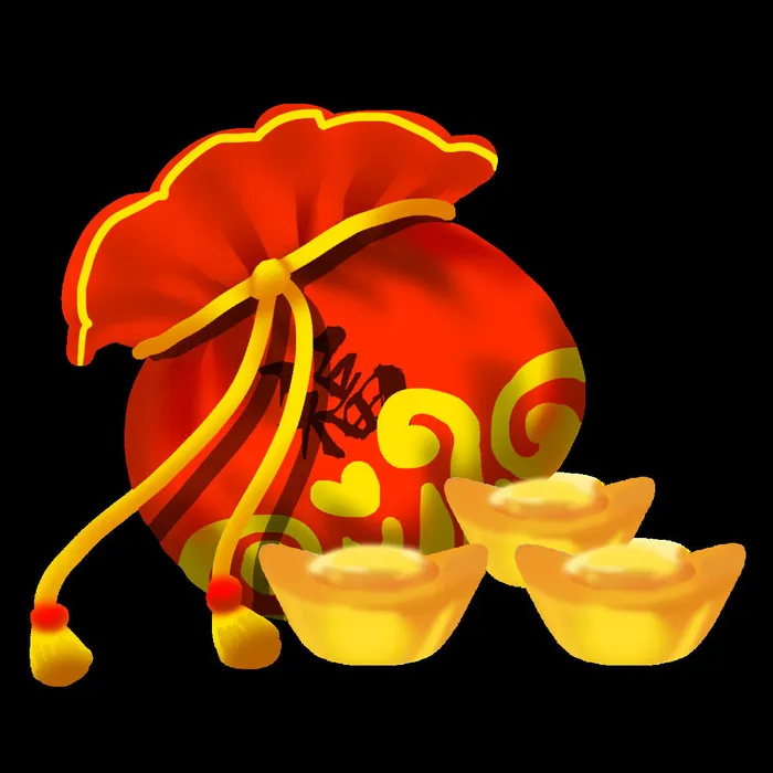附件装饰新年psd模版下载