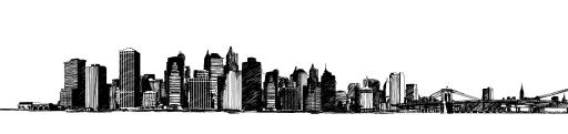 城市 PNG 图像免抠(3385x800)