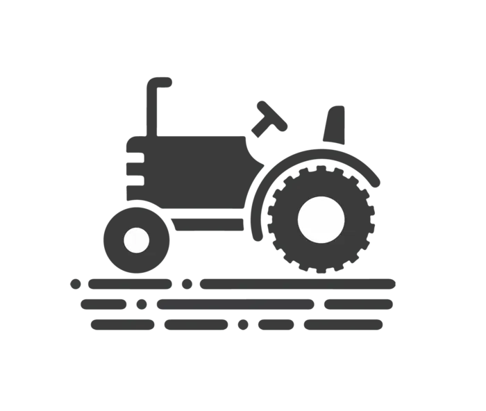 拖拉机灰色现代农业