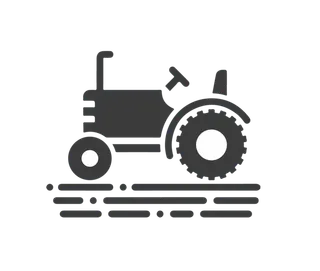 拖拉机灰色现代农业