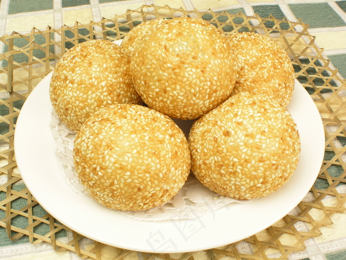 香酥麻圆主食|