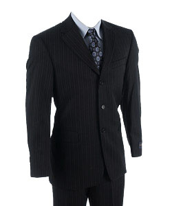 黑色标准侧脸男士正装