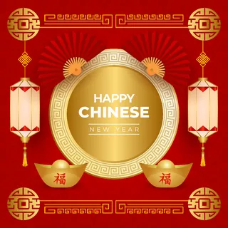 新年海报贺卡红包背景