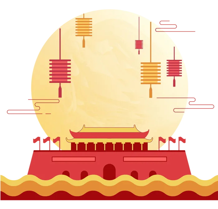 *建军节建党国庆节党建元素图片 卡通手绘PNG透明免扣PS素材