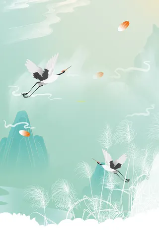 中式古典国潮来袭海报展板宣传背景图PSD设计PS模板素材