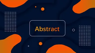 蓝橙曲线背景 海报背景(3)