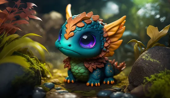 可爱小龙，大眼睛，梦幻，综合使用