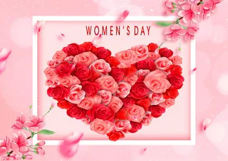 三八妇女节女神节贺卡素材