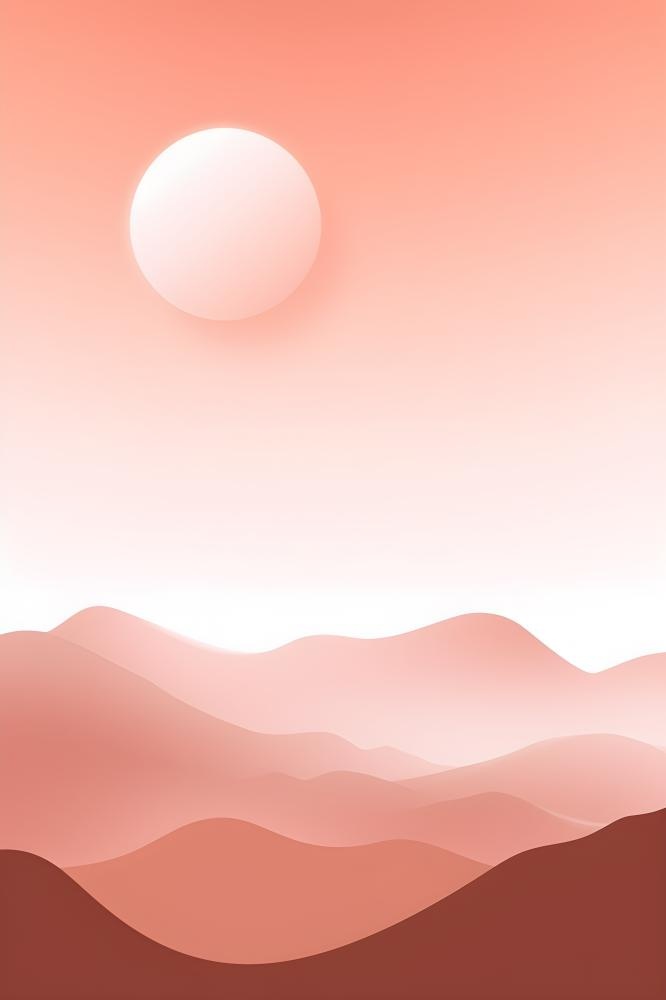 简约扁平意境山脉背景