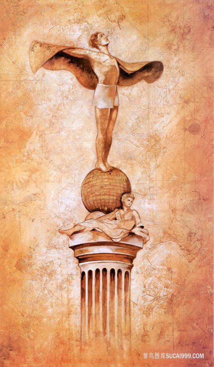 复古男士艺术插画