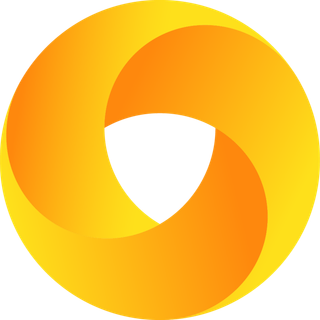 黄色渐变简约免抠浏览器