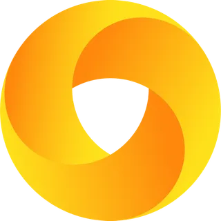 黄色渐变简约免抠浏览器