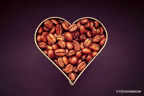 创意心形咖啡背景图片 创意心形咖啡背景图片