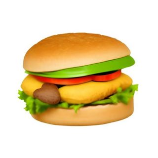 汉堡美食食物免抠