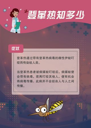 登革热知多少医疗卫生海报