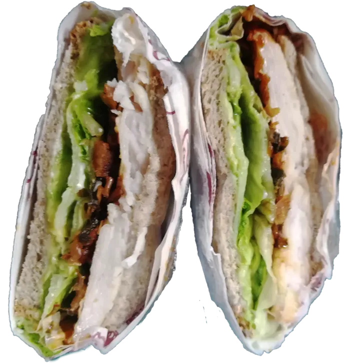 牛油果三明治鸡排生菜酸奶黑麦吐司肉夹馍免抠实物实拍摄影元素素材psd模版下载