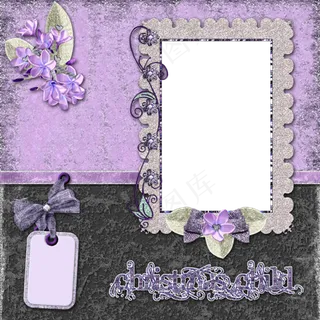 高清花纹相框图片下载