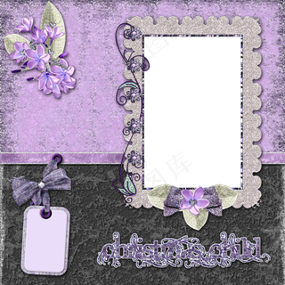 高清花纹相框图片下载