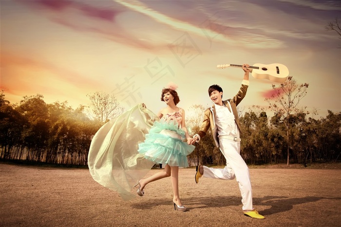 唯美恋人浪漫艺术照外拍图片