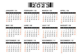 2023日历 2023年挂历 兔年日历 