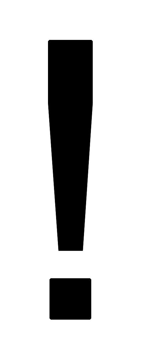 感叹号 PNG免抠(500x1200)