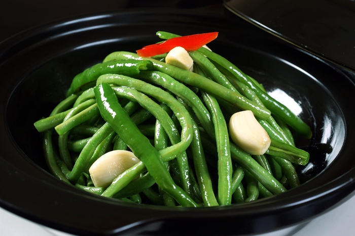 石锅煲类火锅川菜特色菜砂锅长豆角