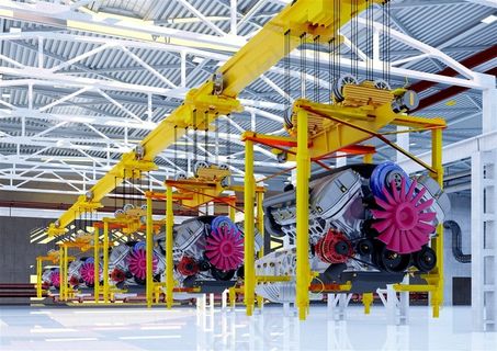 制造汽车的工厂