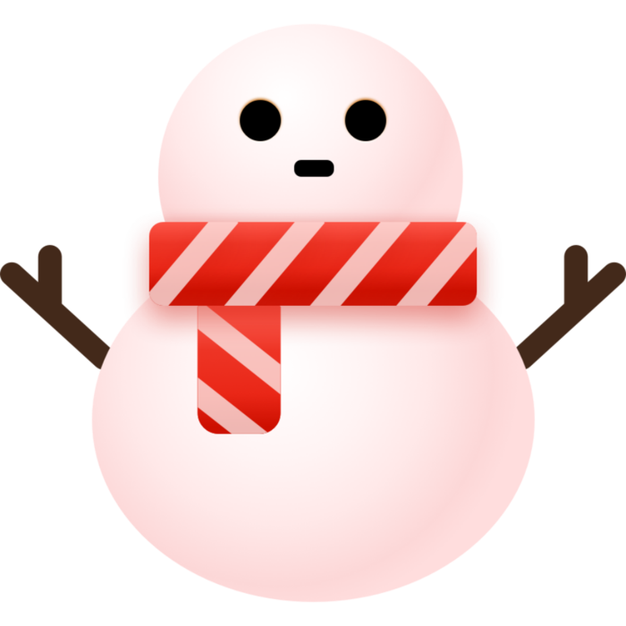 彩色雪人图标