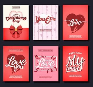 情人节卡片矢量