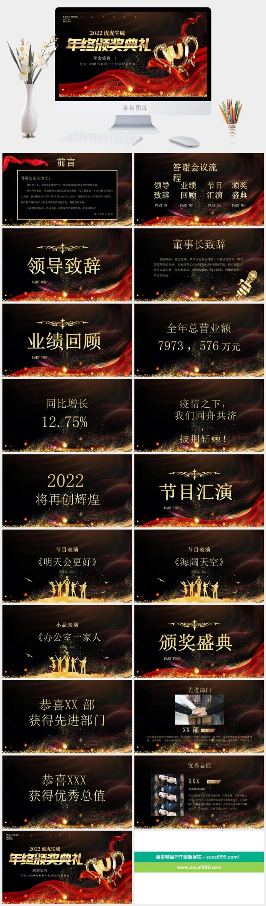新年年度总结高端PPT