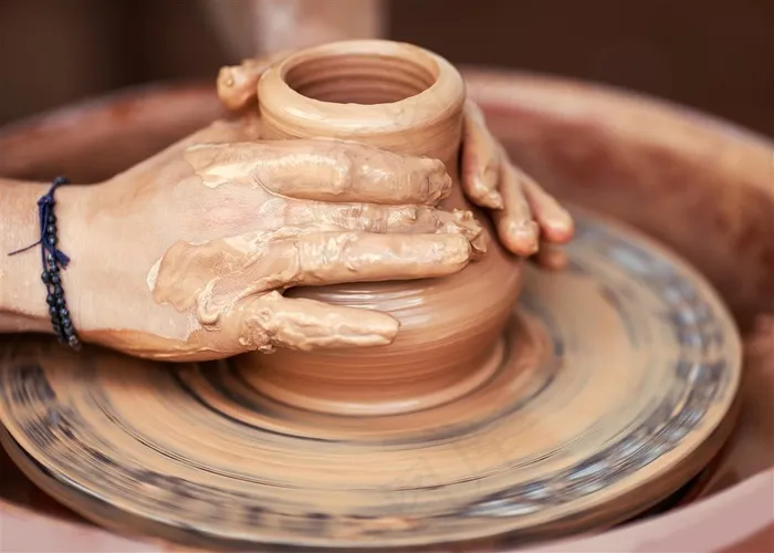 陶瓷制作工艺高清摄影图