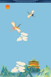 国潮中国风海报背景