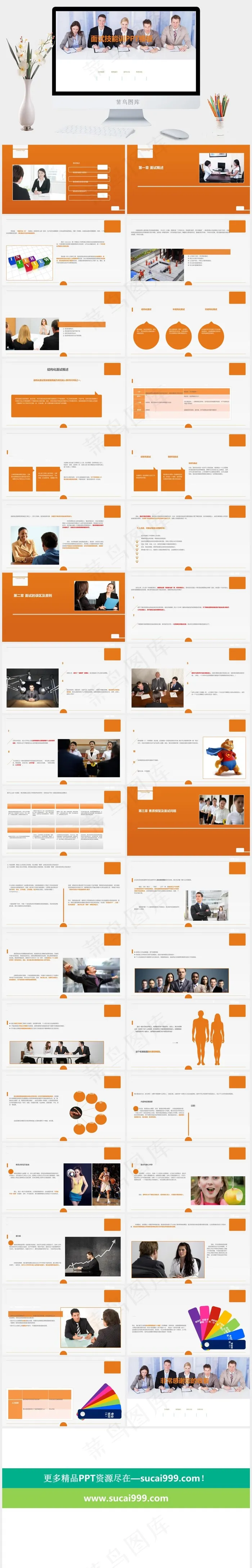 企业面试技能培训公司目标管理内部员工培训课件PPT模板