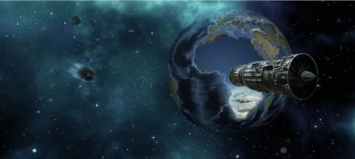 元宇宙世界风景背景墙