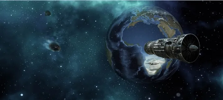 元宇宙世界风景背景墙