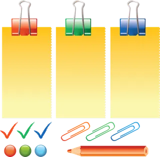 便签燕尾夹卡通少儿兴趣班