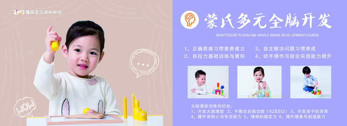 蒙氏多元全脑开发cdr矢量模版下载
