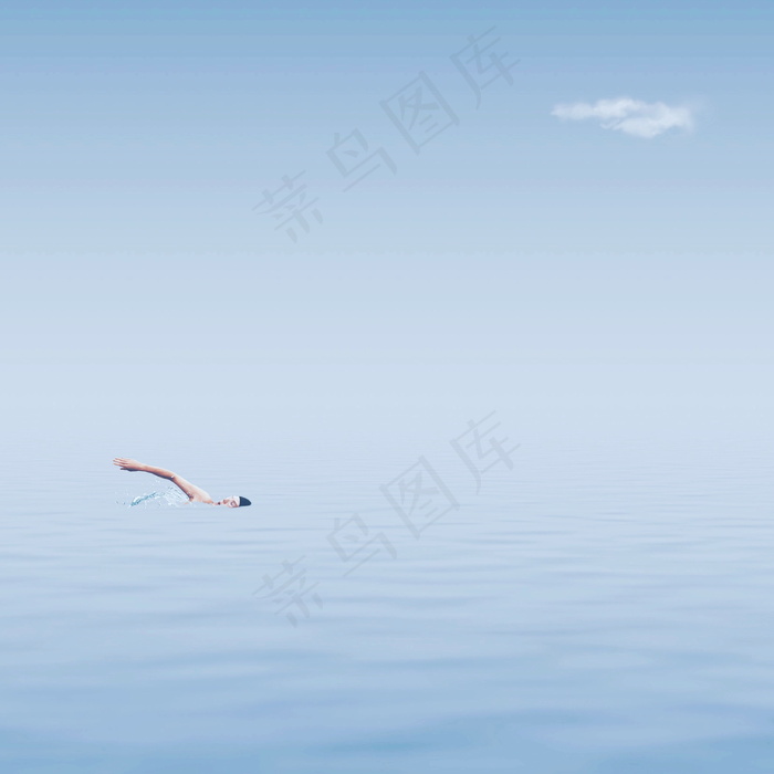 大海游泳图片
