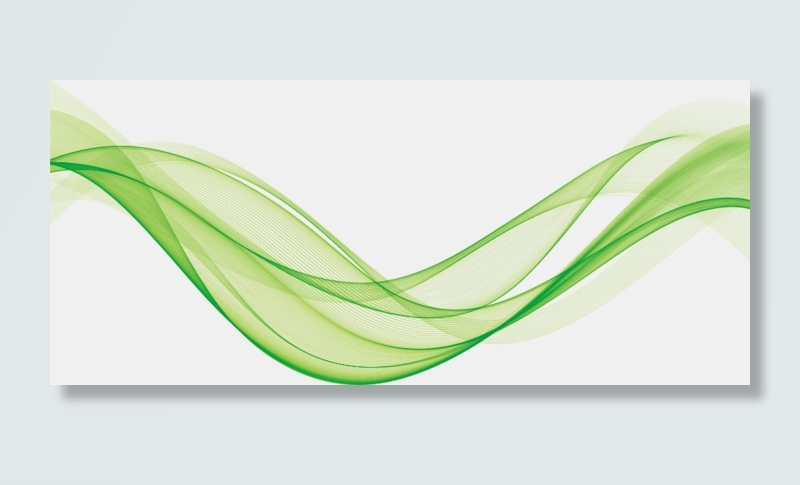 绿色波纹渐变线条科技电商免抠png