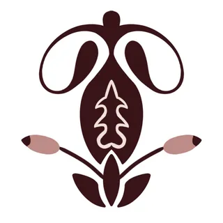 复古中国风国潮敦煌花纹花草插画手绘装饰小元素PSD素材