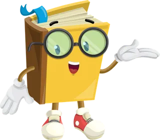 少儿兴趣班卡通书本人物可爱素材