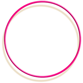 玫红色圆环装饰卡通