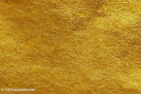 横板金色质感金箔烫金纸背景图片