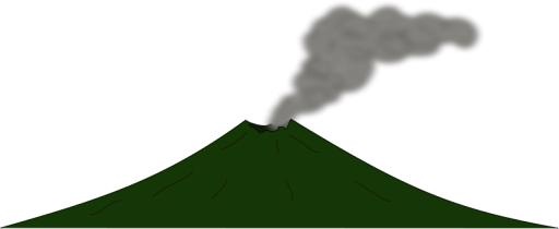 火山 PNG免抠(800x329)