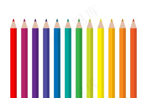卡通彩笔图片