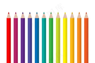 卡通彩笔图片