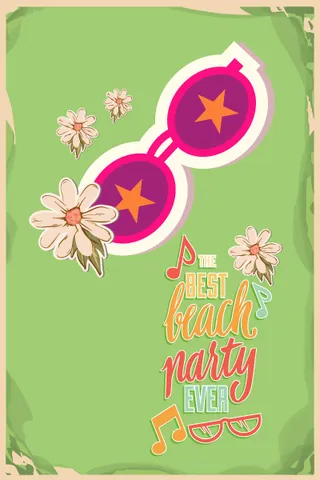 夏天海报|矢量|插画|扁平|风格