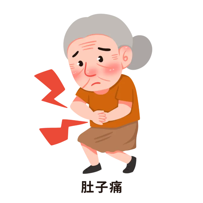 卡通老人夏季预防中暑科普医疗插画