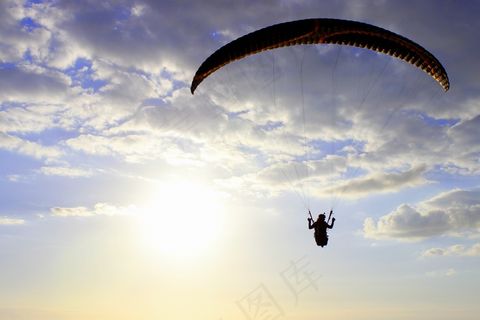 高空极限跳伞图片