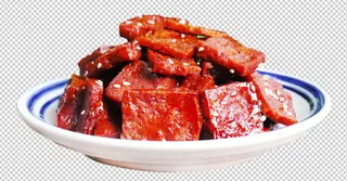 蜜汁豆干免扣素材